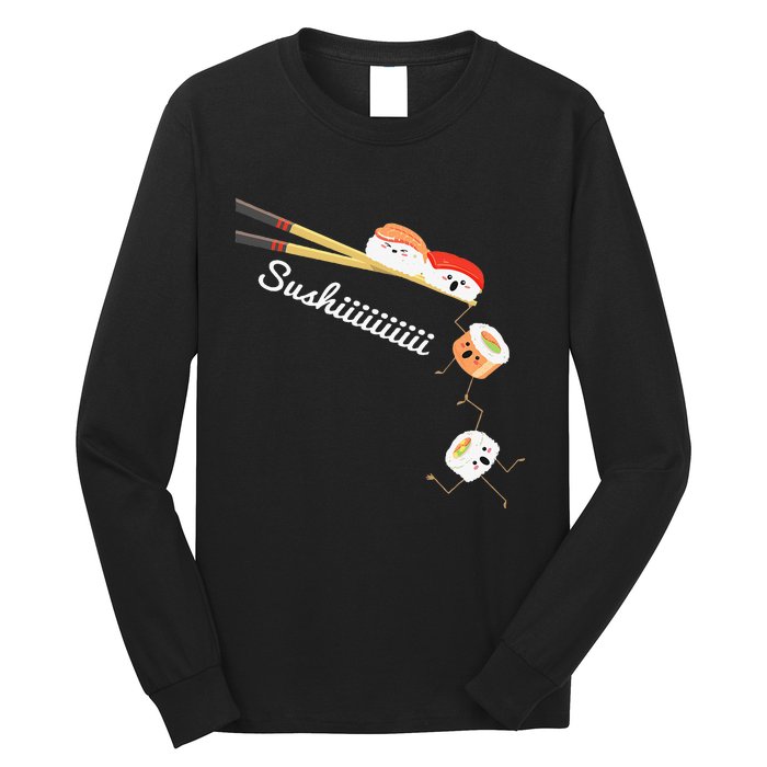 Sushi Lover Japan Lover Japanese Cuisine Chef Foodie Long Sleeve Shirt