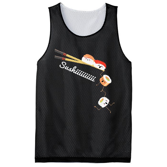 Sushi Lover Japan Lover Japanese Cuisine Chef Foodie Mesh Reversible Basketball Jersey Tank