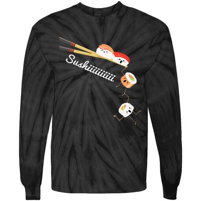 Sushi Lover Japan Lover Japanese Cuisine Chef Foodie Tie-Dye Long Sleeve Shirt