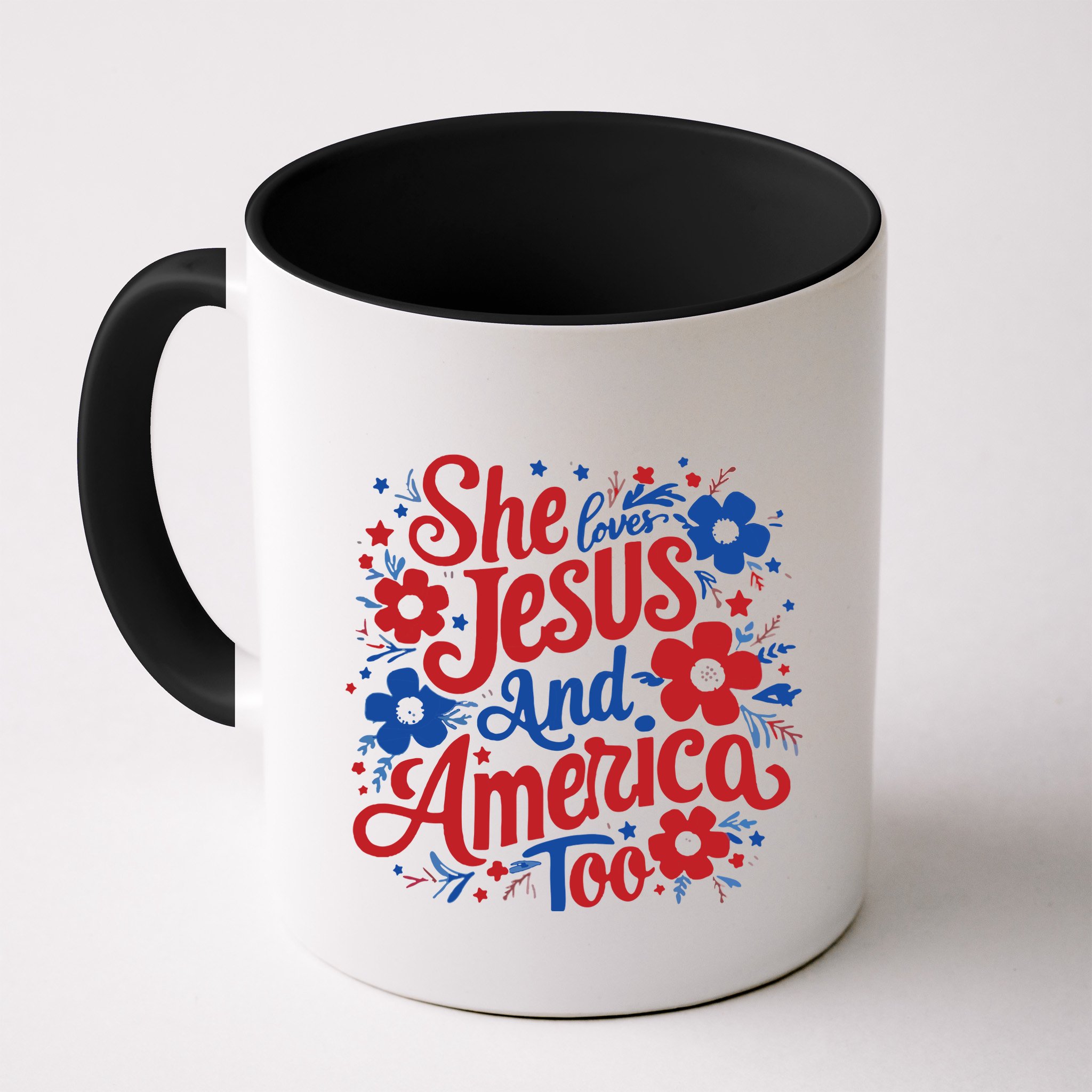 She Loves Jesus And America Too Mug