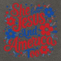 She Loves Jesus And America Too Cotton Canvas Backpack