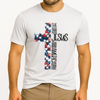 She Loves Jesus And America Too 4th Of July Cooling Performance Crew T-Shirt