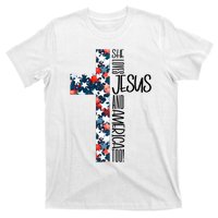 She Loves Jesus And America Too 4th Of July T-Shirt