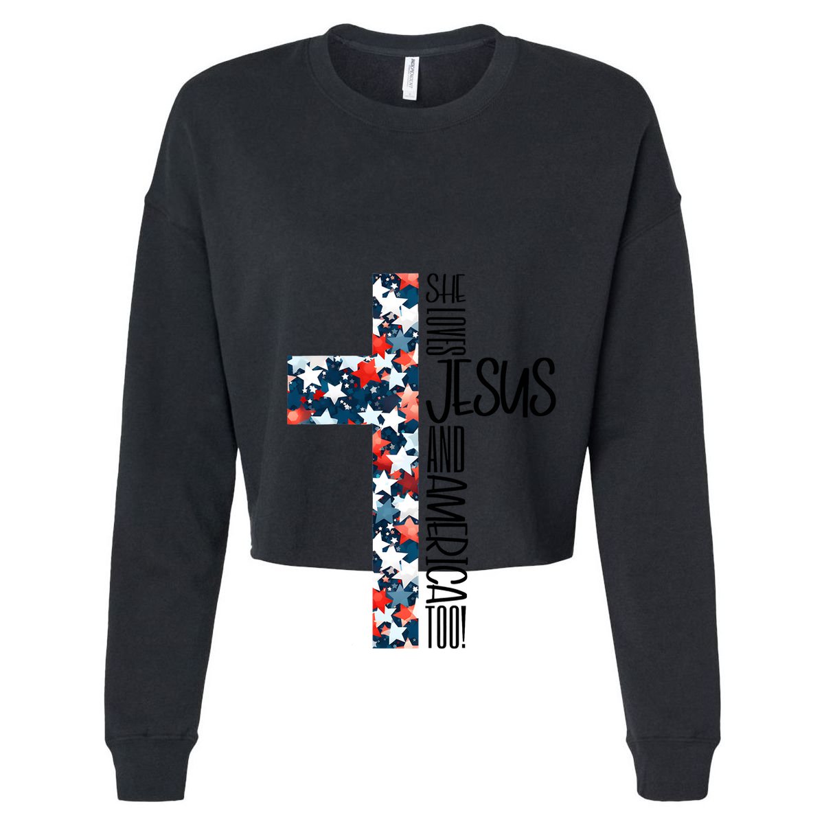 She Loves Jesus And America Too 4th Of July Toddler T-Shirt