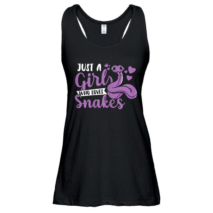 Snake Lover Just A Girl Who Loves Snakes Pet Reptile Ladies Essential Flowy Tank