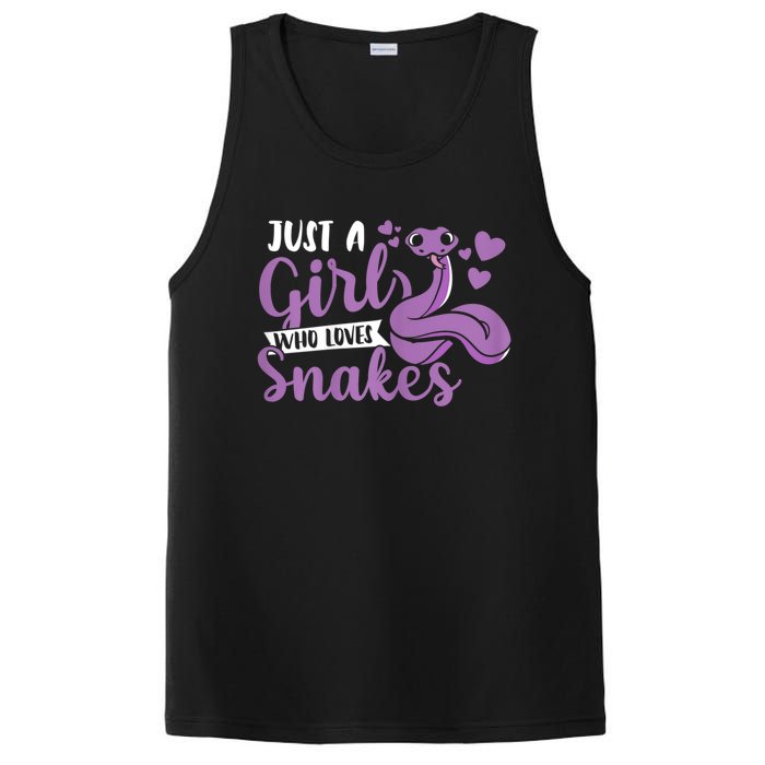 Snake Lover Just A Girl Who Loves Snakes Pet Reptile PosiCharge Competitor Tank