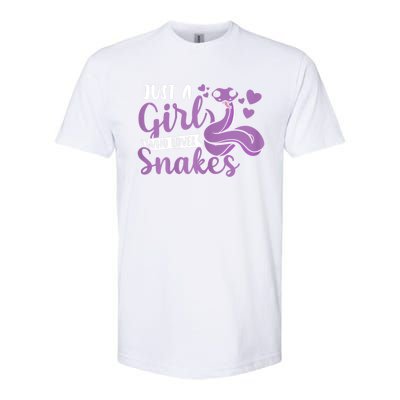 Snake Lover Just A Girl Who Loves Snakes Pet Reptile Softstyle® CVC T-Shirt