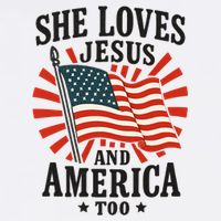 She Loves Jesus And America Hoodie