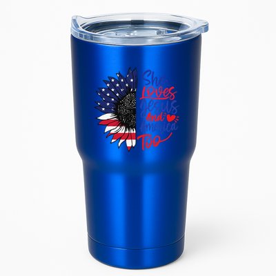 She Loves Jesus And America Too Tumbler