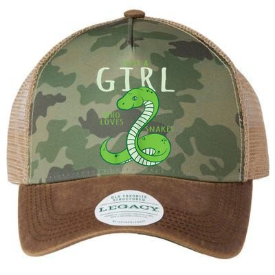 Snake Lover Just A Girl Who Loves Snakes Legacy Tie Dye Trucker Hat