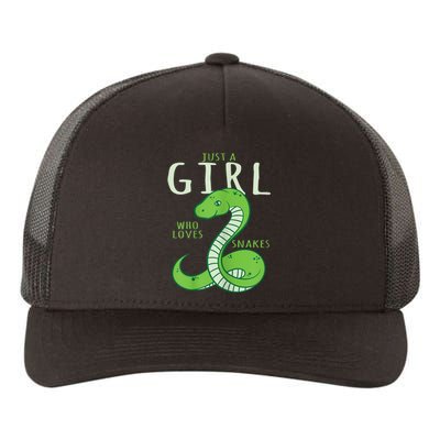 Snake Lover Just A Girl Who Loves Snakes Yupoong Adult 5-Panel Trucker Hat