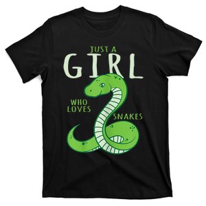 Snake Lover Just A Girl Who Loves Snakes T-Shirt