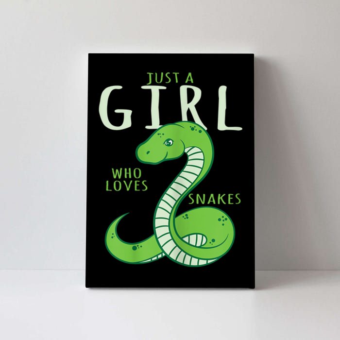 Snake Lover Just A Girl Who Loves Snakes Canvas