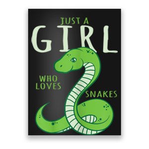 Snake Lover Just A Girl Who Loves Snakes Poster