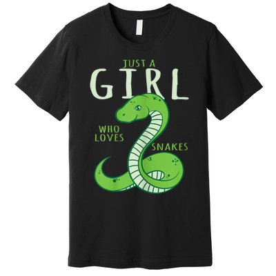 Snake Lover Just A Girl Who Loves Snakes Premium T-Shirt