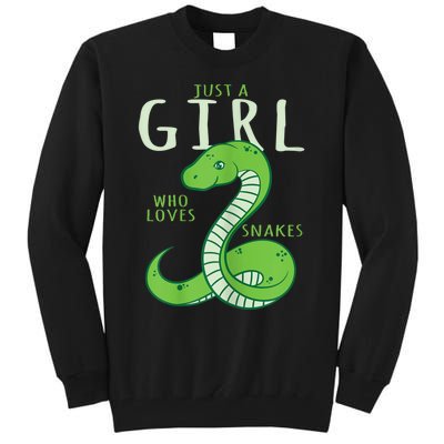 Snake Lover Just A Girl Who Loves Snakes Tall Sweatshirt