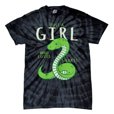 Snake Lover Just A Girl Who Loves Snakes Tie-Dye T-Shirt