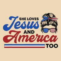 She Loves Jesus And America Too 4th of July Proud Christian Zip Tote Bag