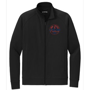 She Loves Jesus And America Too Stretch Full-Zip Cadet Jacket