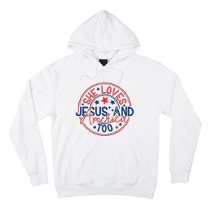 She Loves Jesus And America Too Hoodie