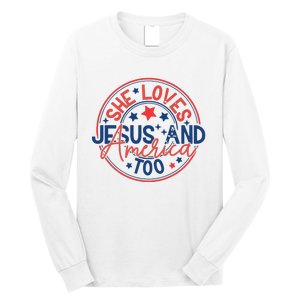 She Loves Jesus And America Too Long Sleeve Shirt