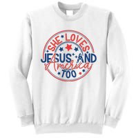 She Loves Jesus And America Too Sweatshirt