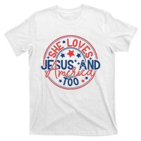 She Loves Jesus And America Too T-Shirt