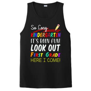 So Long Kindergarten Here I Come 1 Grade Graduation Fun PosiCharge Competitor Tank