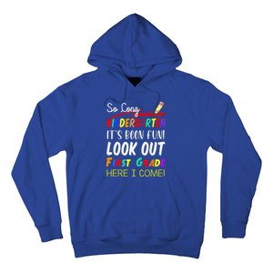 So Long Kindergarten Here I Come 1 Grade Graduation Fun Hoodie