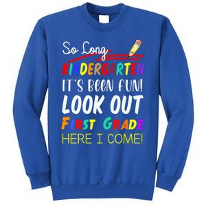 So Long Kindergarten Here I Come 1 Grade Graduation Fun Sweatshirt