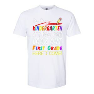 So Long Kindergarten Here I Come 1 Grade Graduation Fun Softstyle CVC T-Shirt