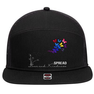 Spread Love & Kindness Summer 7 Panel Mesh Trucker Snapback Hat