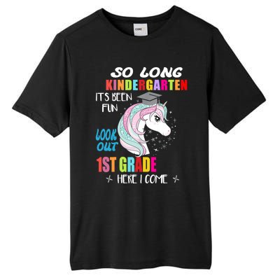 So Long Kindergarten 1st Grade Here I Come Graduation Girl Tall Fusion ChromaSoft Performance T-Shirt