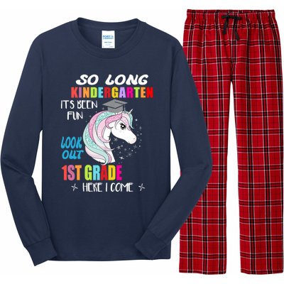 So Long Kindergarten 1st Grade Here I Come Graduation Girl Long Sleeve Pajama Set