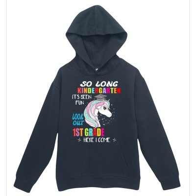 So Long Kindergarten 1st Grade Here I Come Graduation Girl Urban Pullover Hoodie