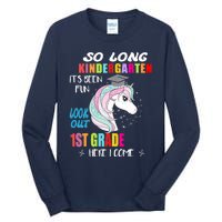 So Long Kindergarten 1st Grade Here I Come Graduation Girl Tall Long Sleeve T-Shirt