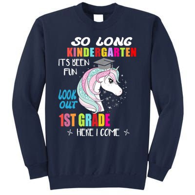 So Long Kindergarten 1st Grade Here I Come Graduation Girl Tall Sweatshirt