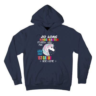 So Long Kindergarten 1st Grade Here I Come Graduation Girl Tall Hoodie