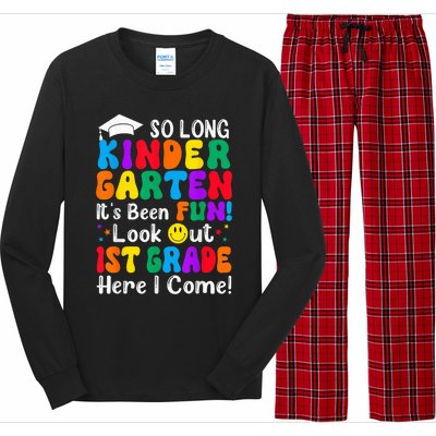 So Long Kindergarten 1st Grade Here I Come Back To School Long Sleeve Pajama Set