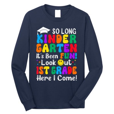 So Long Kindergarten 1st Grade Here I Come Back To School Long Sleeve Shirt