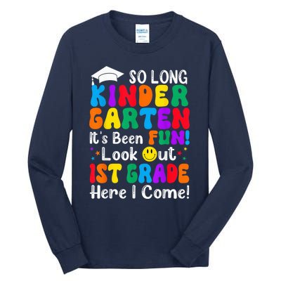 So Long Kindergarten 1st Grade Here I Come Back To School Tall Long Sleeve T-Shirt