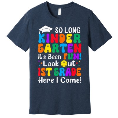 So Long Kindergarten 1st Grade Here I Come Back To School Premium T-Shirt