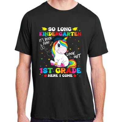 So Long Kindergarten 1st Grade Here I Come Adult ChromaSoft Performance T-Shirt