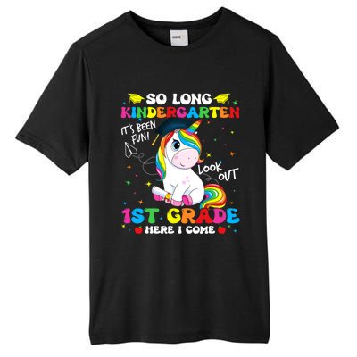 So Long Kindergarten 1st Grade Here I Come Tall Fusion ChromaSoft Performance T-Shirt