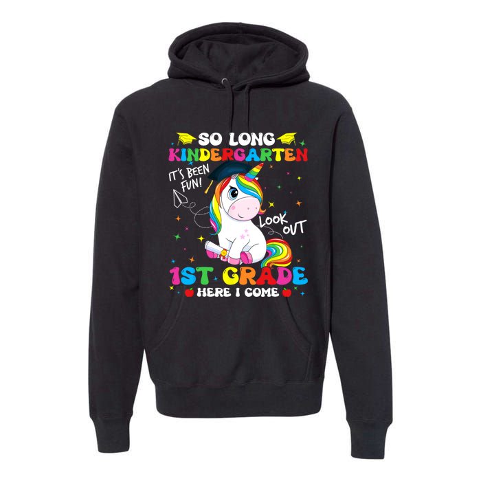 So Long Kindergarten 1st Grade Here I Come Premium Hoodie