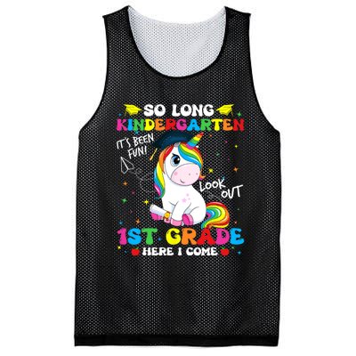 So Long Kindergarten 1st Grade Here I Come Mesh Reversible Basketball Jersey Tank