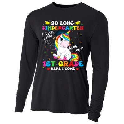 So Long Kindergarten 1st Grade Here I Come Cooling Performance Long Sleeve Crew