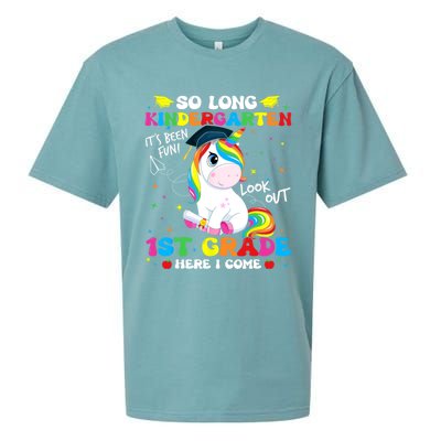 So Long Kindergarten 1st Grade Here I Come Sueded Cloud Jersey T-Shirt