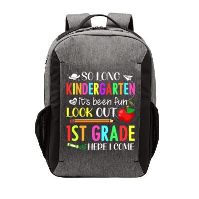 So Long Kindergarten 1st Grade Here I Come Vector Backpack