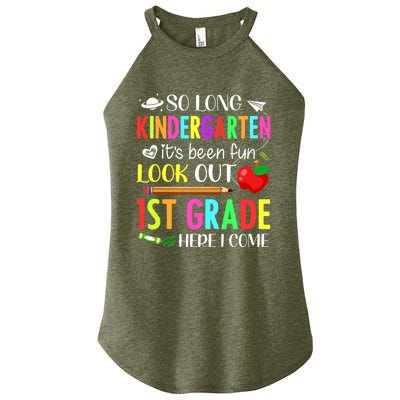 So Long Kindergarten 1st Grade Here I Come Women’s Perfect Tri Rocker Tank